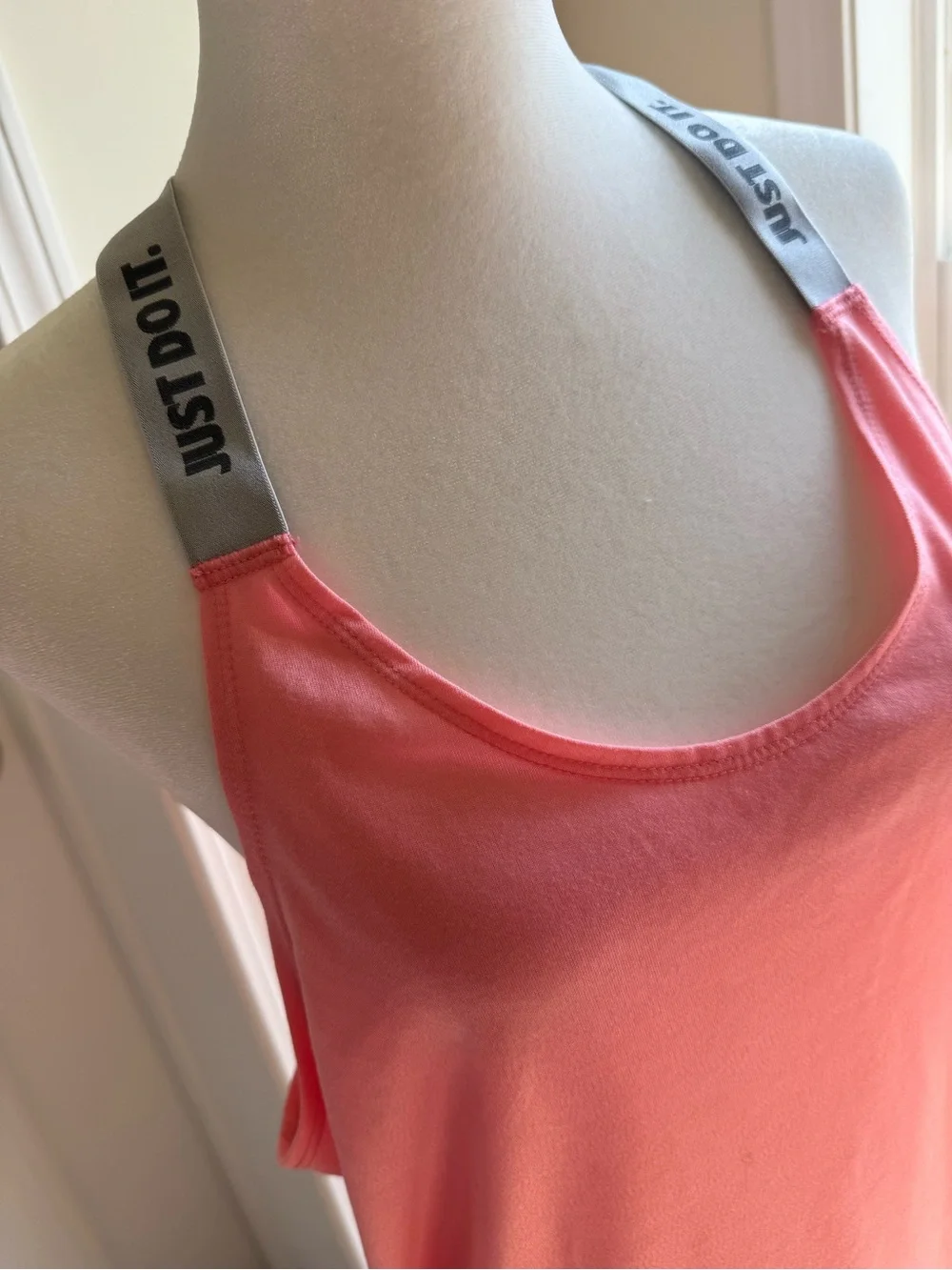 Nike Coral Racerback Tank with Branded Straps